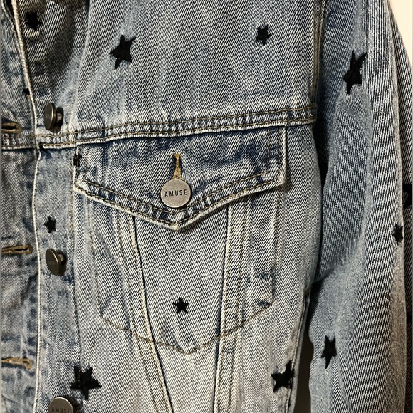 Amuse Society Embroidered Denim Jacket - Picture 3 of 4